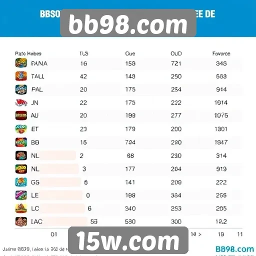 Estatísticas de popularidade de jogos no bb98.com